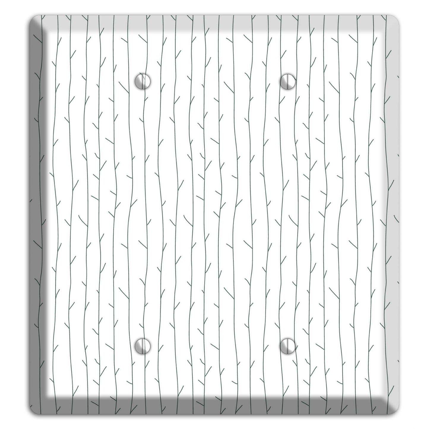 Leaves Style D 2 Blank Wallplate