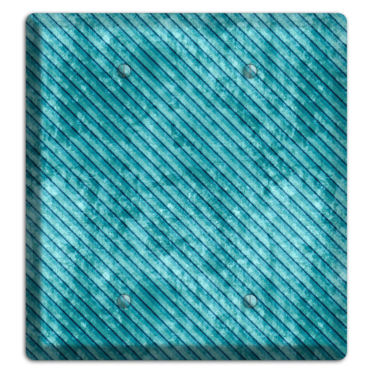 Turquoise Denim 2 Blank Wallplate