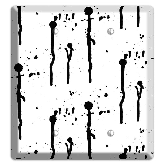 Ink Drips 5 2 Blank Wallplate