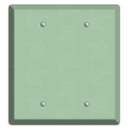 Sage Cartouche 2 Blank Wallplate