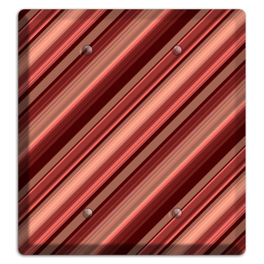 Red Stripes 2 Blank Wallplate