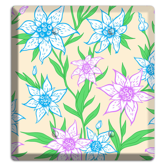 Hand Drawn Flowers Style A 2 Blank Wallplate