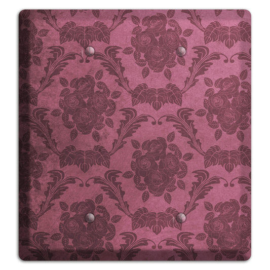 Turkish Rose Vintage Rose Damask 2 Blank Wallplate