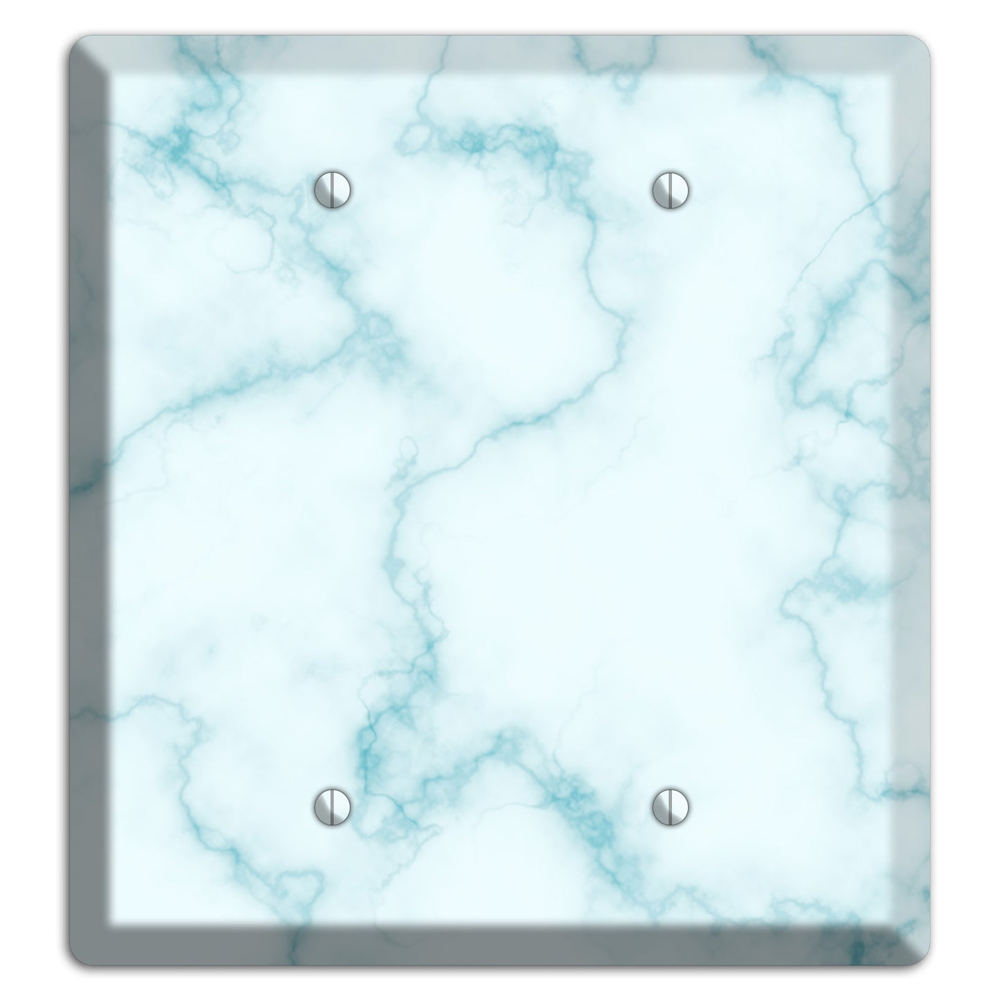 Blue Stained Marble 2 Blank Wallplate