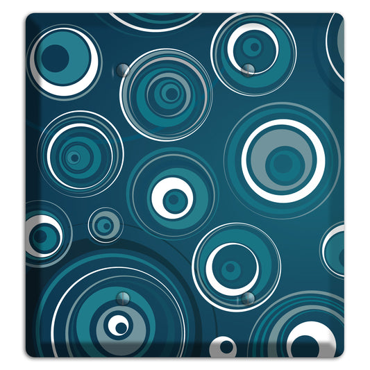 Blue Circles 2 Blank Wallplate