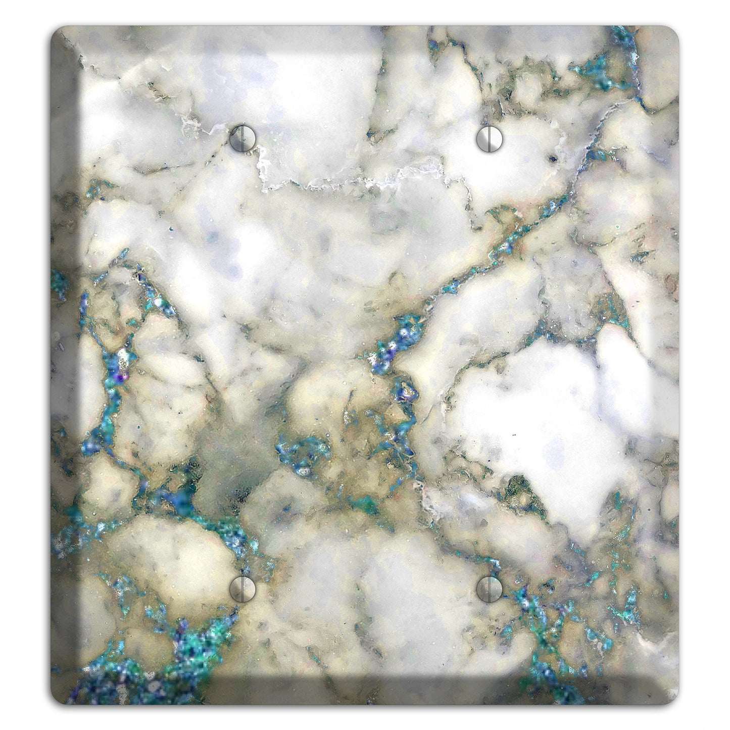 Hillary Marble 2 Blank Wallplate