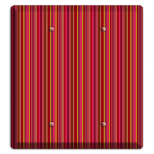 Multi Red Vertical Stripes 2 2 Blank Wallplate