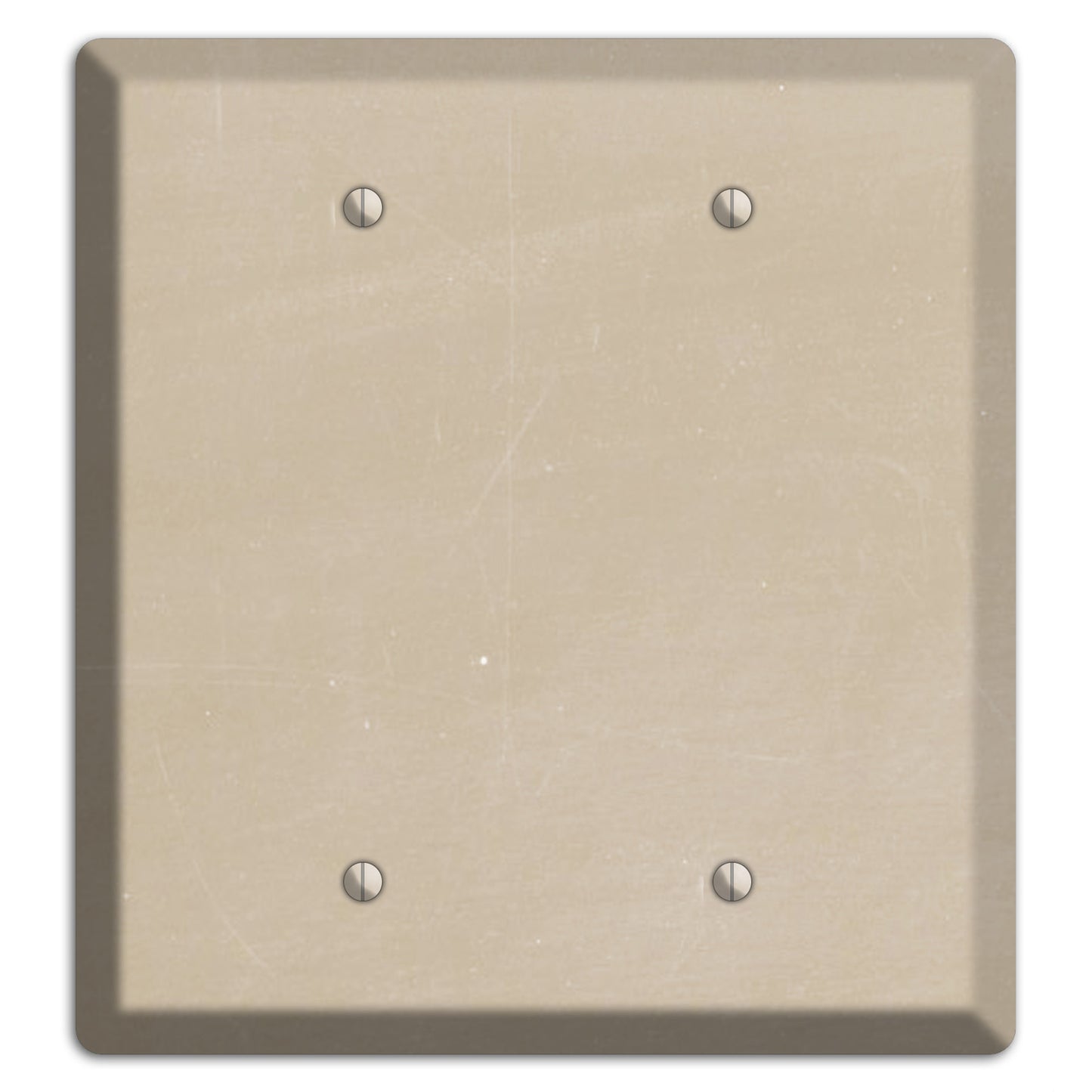 Chalk Tan 2 Blank Wallplate