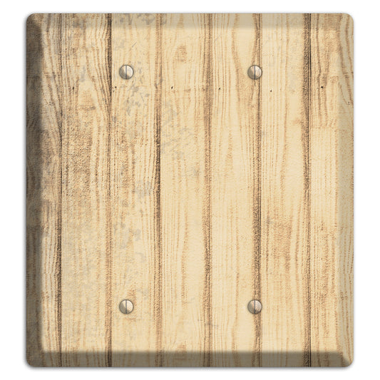 Hampton Weathered Wood 2 Blank Wallplate