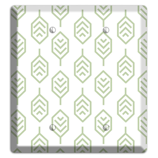 Leaves Style S 2 Blank Wallplate