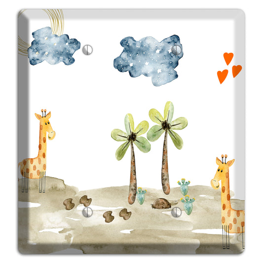 Giraffe 2 Blank Wallplate