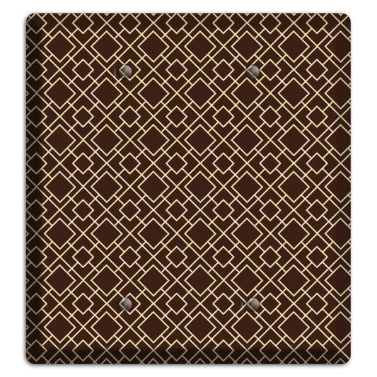 Asian Square Pattern 2 Blank Wallplate