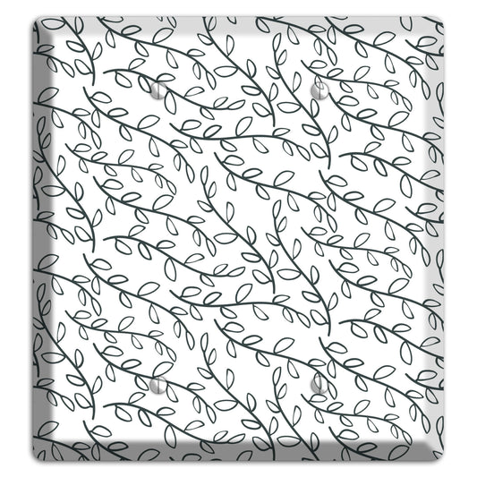 Leaves Style O 2 Blank Wallplate