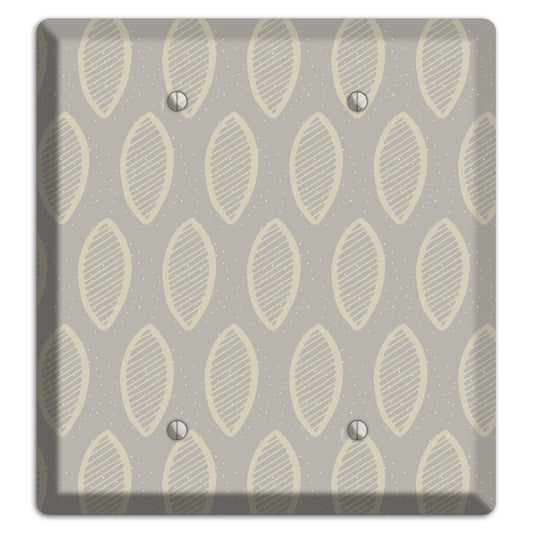 Simple Scandanavian Style W 2 Blank Wallplate