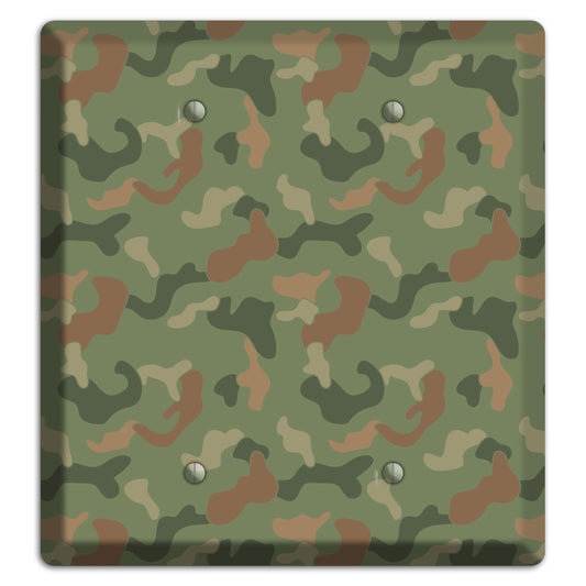 Jungle Green Camo 2 Blank Wallplate