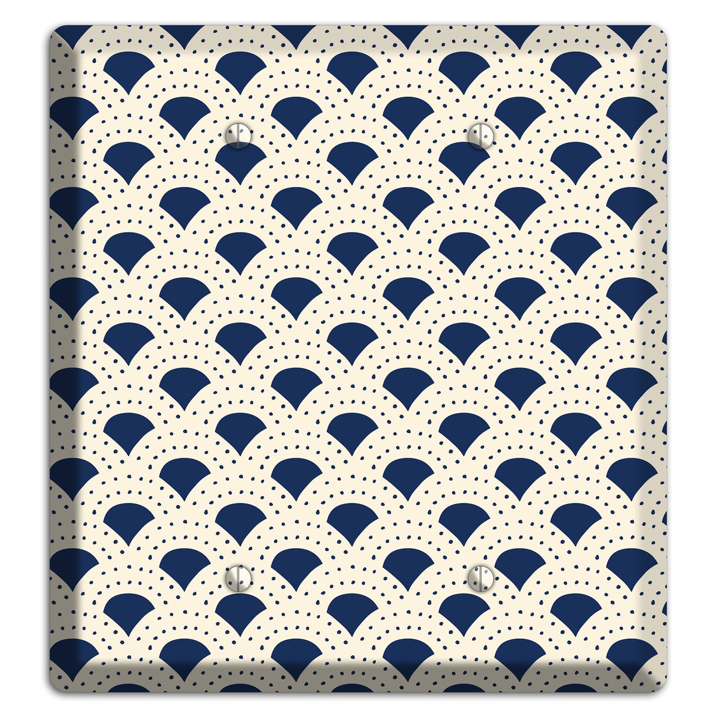 Navy Confetti Fan 2 Blank Wallplate