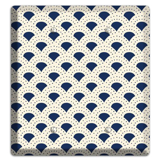 Navy Confetti Fan 2 Blank Wallplate