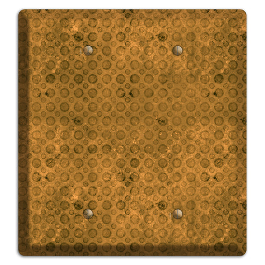 Mustard Circles 2 Blank Wallplate