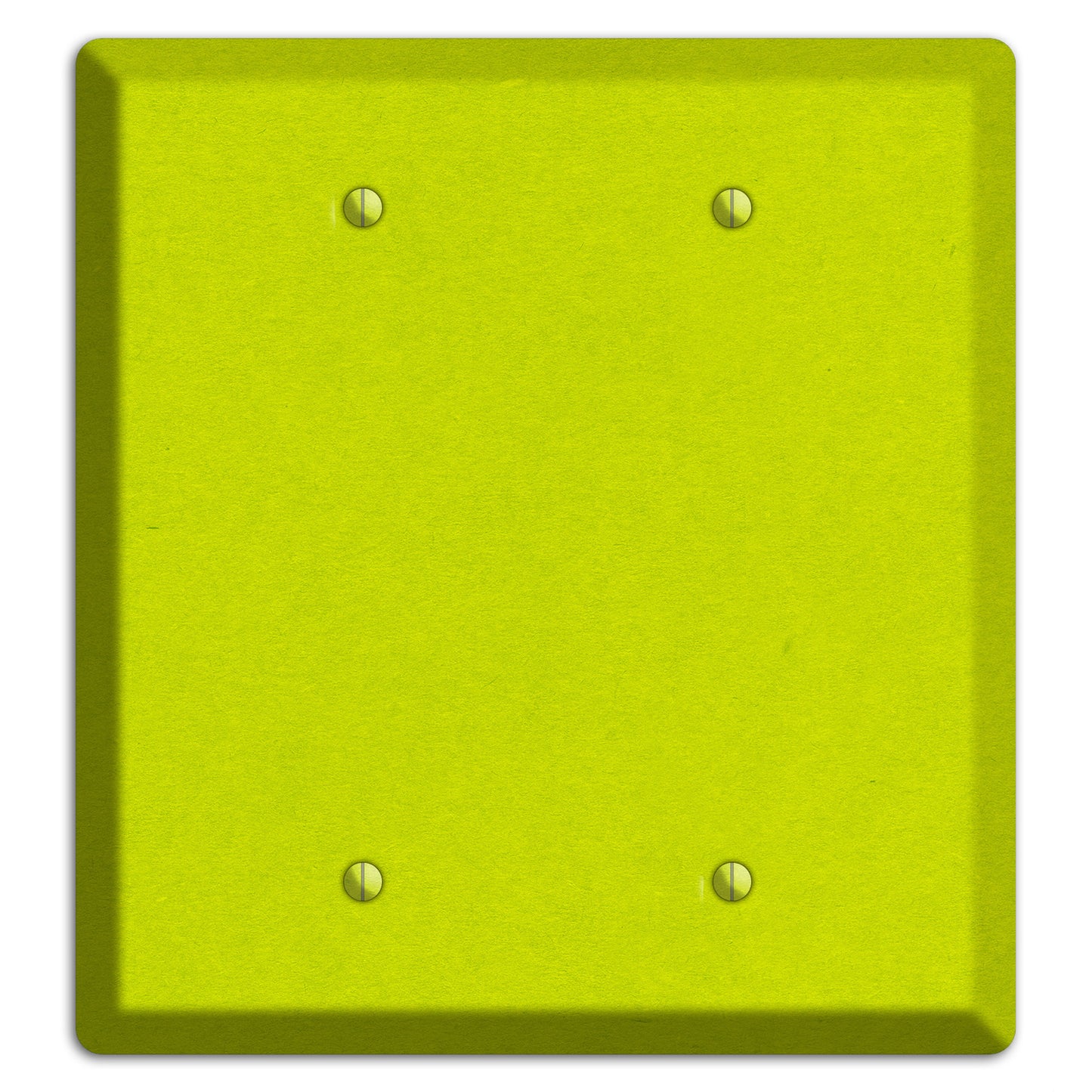 Electric Lime Kraft 2 Blank Wallplate