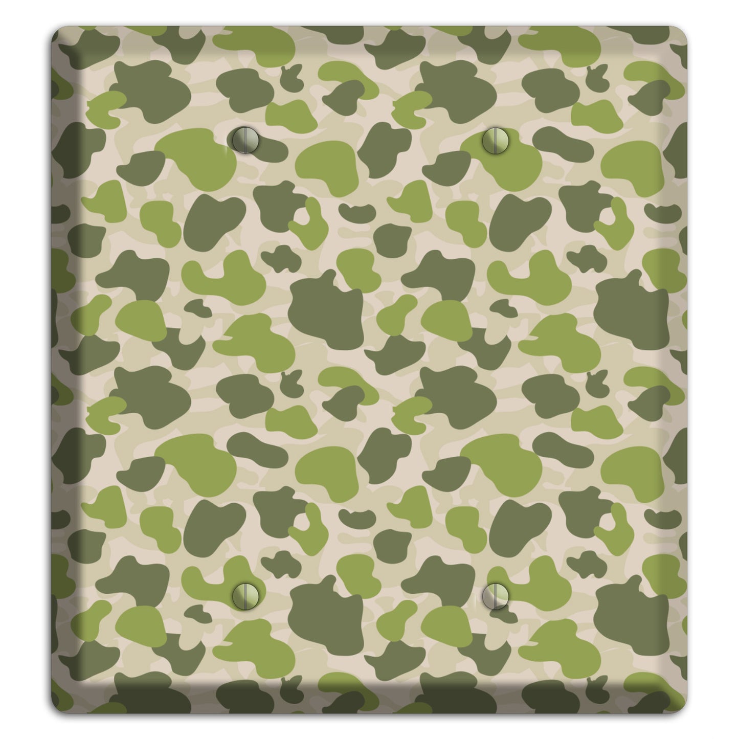 Jungle Green Parachute Camo 2 Blank Wallplate