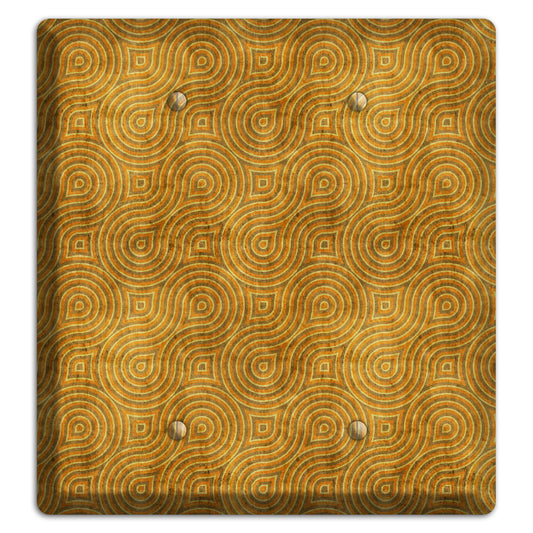 Mustard Swirl 2 Blank Wallplate