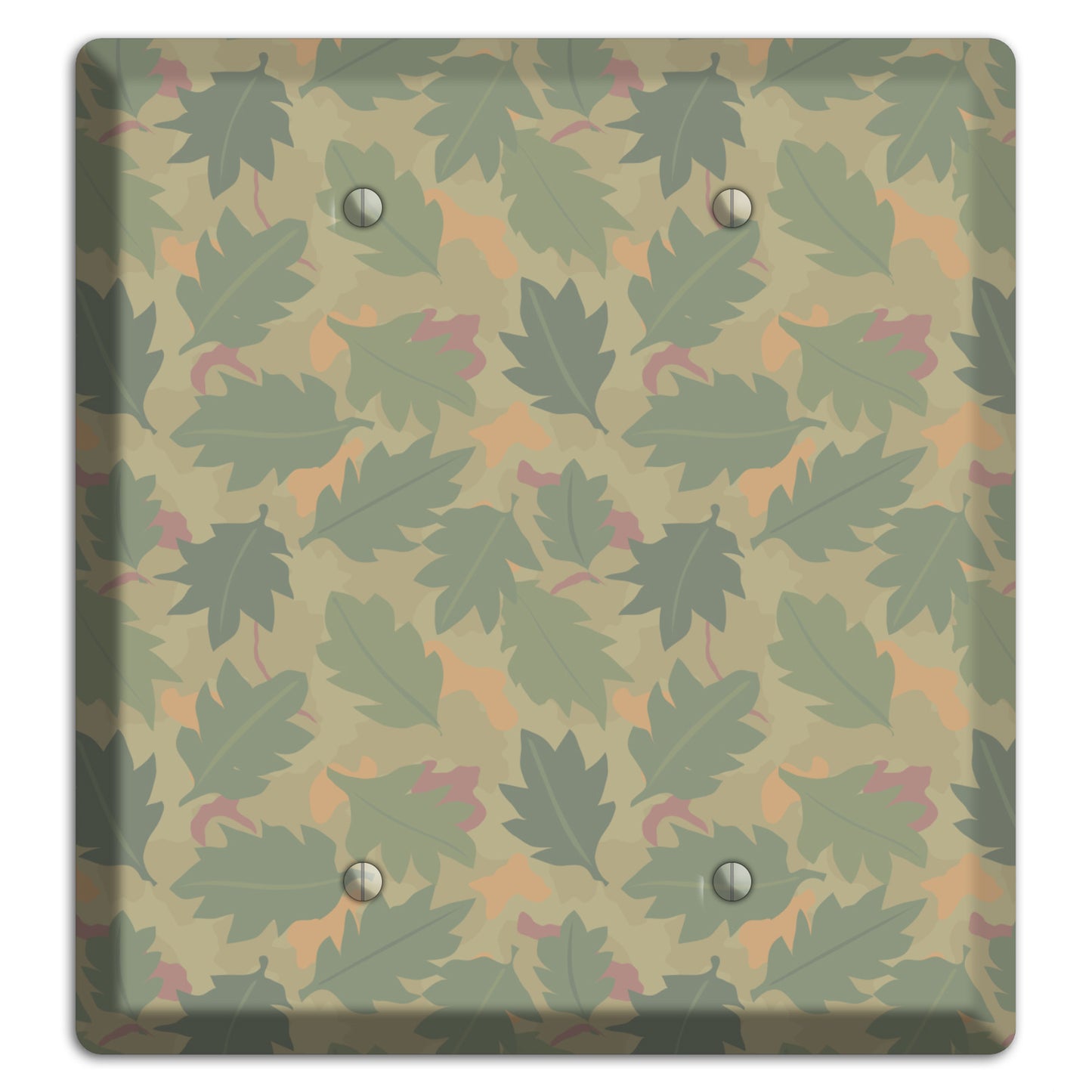 Wine Leaf Camo 2 Blank Wallplate