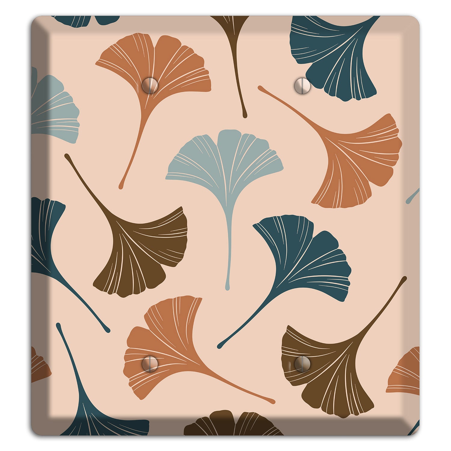 Blush Ginkgo Leaves 2 Blank Wallplate