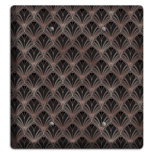 Black and Rose Deco 2 Blank Wallplate