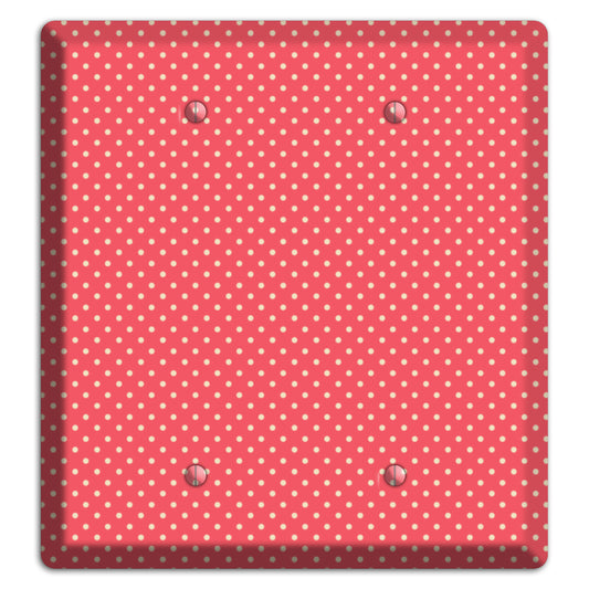 Multi Pink Tiny Polka Dots 2 Blank Wallplate