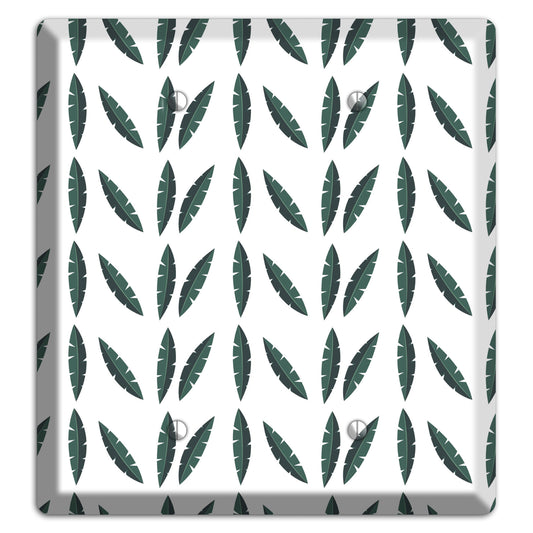 Leaves Style HH 2 Blank Wallplate