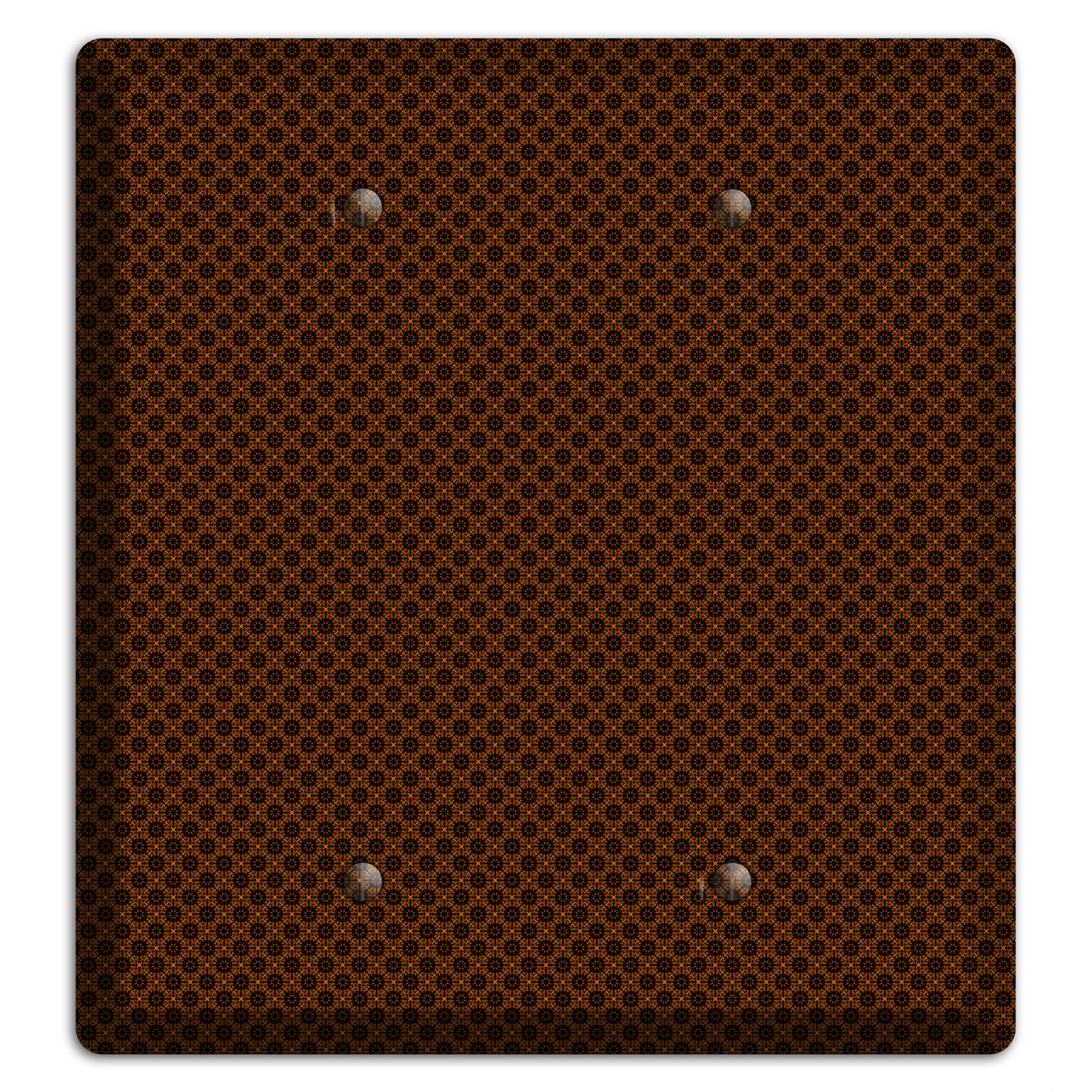 Brown Geometric 2 Blank Wallplate