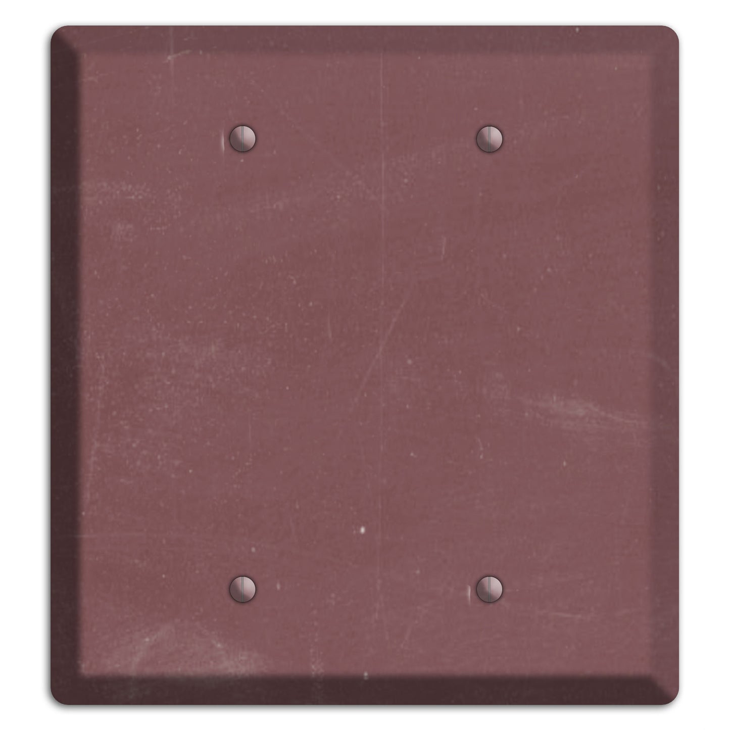 Chalk Dark Maroon 2 Blank Wallplate