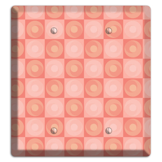 Pink Tiled Circles 2 Blank Wallplate