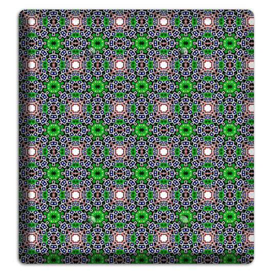 Green Foulard 4 2 Blank Wallplate