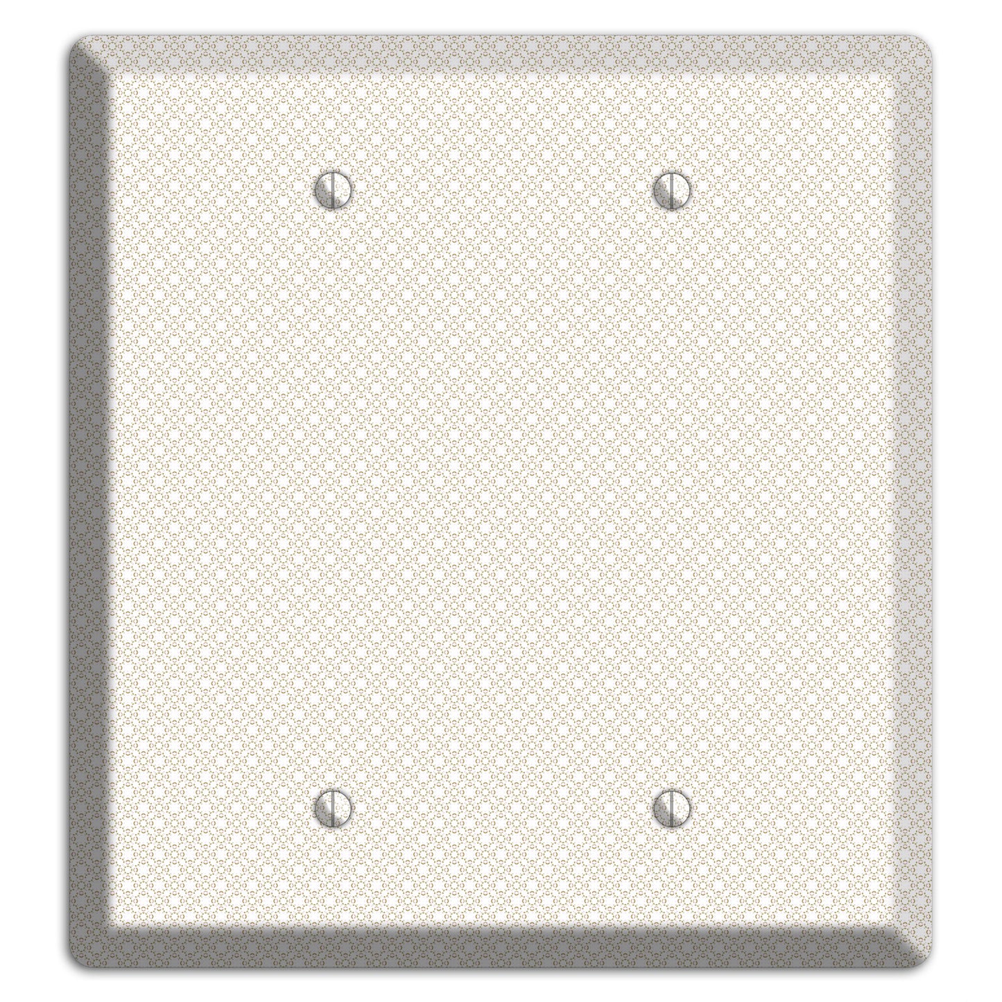 Off White Geometric 2 Blank Wallplate