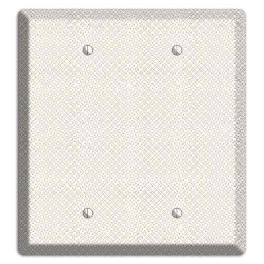 Off White Geometric 2 Blank Wallplate