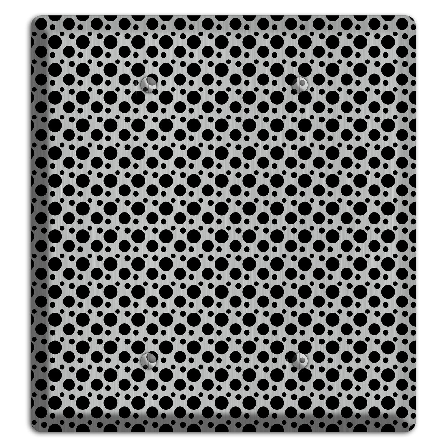 Small and Tiny Polka Dots Stainless 2 Blank Wallplate