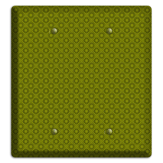 Multi Green Foulard 2 Blank Wallplate