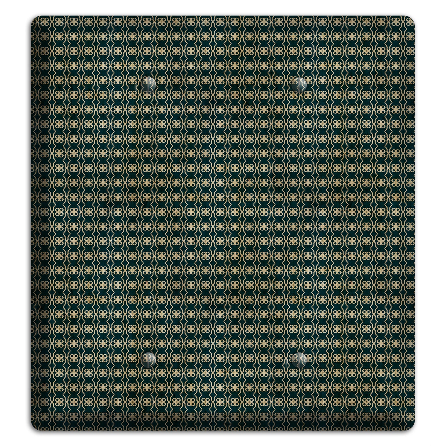 Dark Green Grunge Tiny Tiled Tapestry 2 2 Blank Wallplate