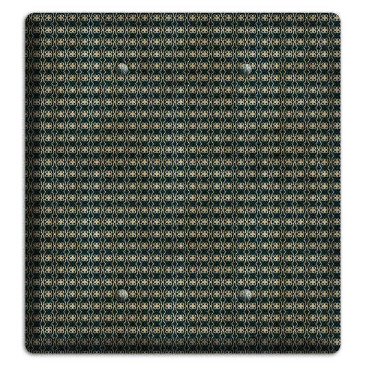 Dark Green Grunge Tiny Tiled Tapestry 2 2 Blank Wallplate