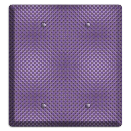 Multi Purple Tiled 2 Blank Wallplate