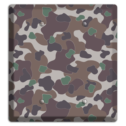 Dark Brown Camo 2 Blank Wallplate