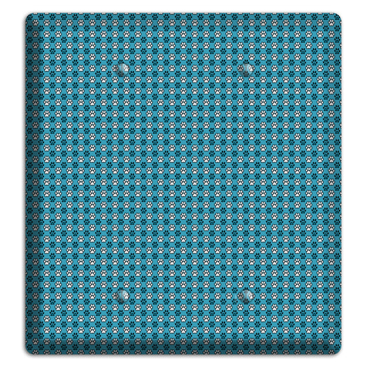 Blue Paw Prints 2 Blank Wallplate