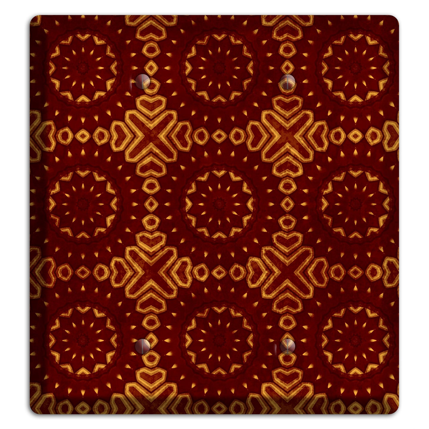 Maroon Grunge Suzani 3 2 Blank Wallplate