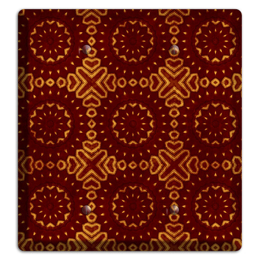 Maroon Grunge Suzani 3 2 Blank Wallplate