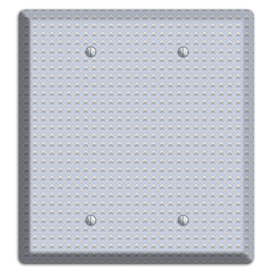 Grey Stars 2 Blank Wallplate