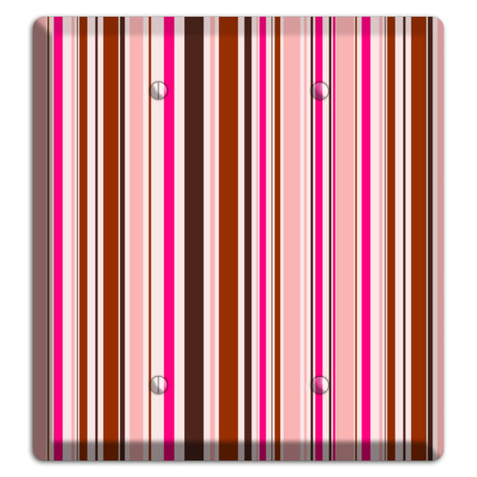 Pink Stripes 2 Blank Wallplate