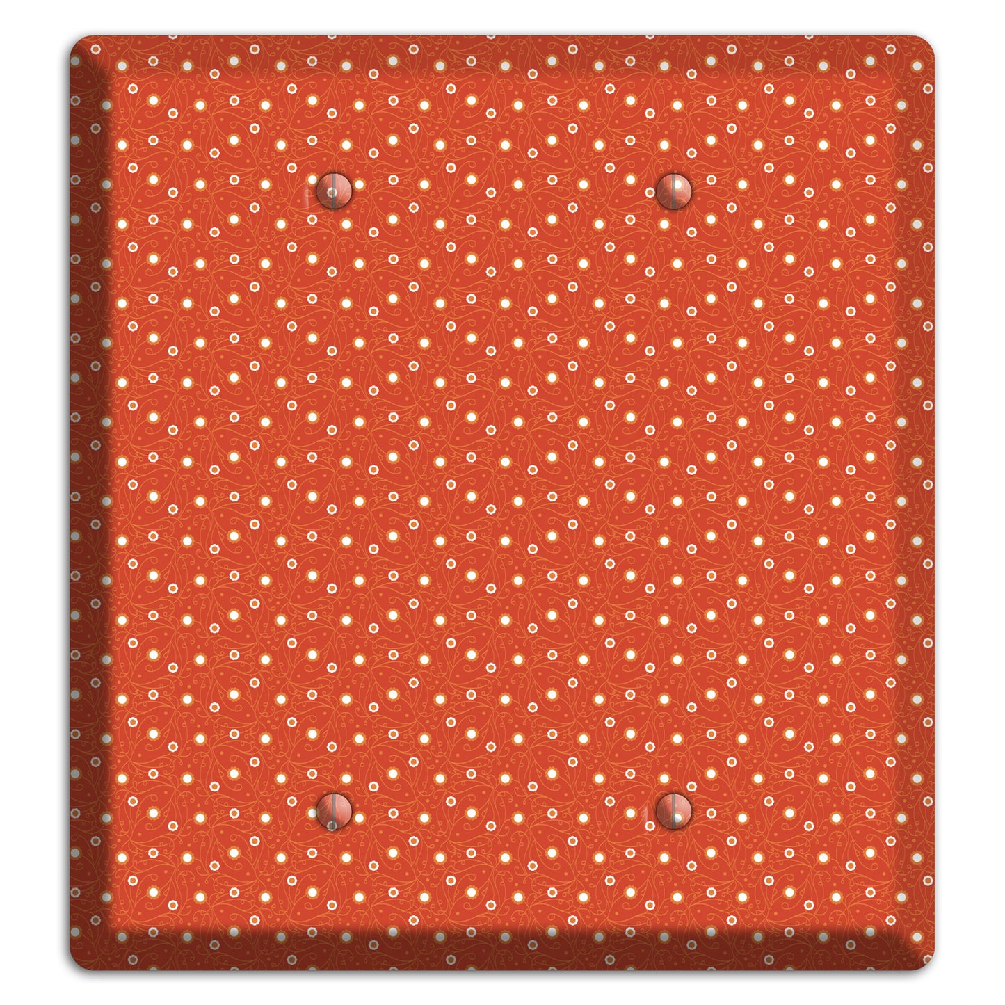 Tiny Red Vine Floral 2 Blank Wallplate