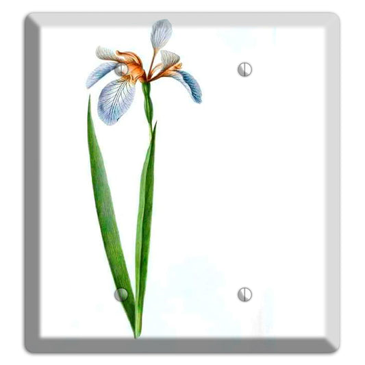 White Iris 2 2 Blank Wallplate