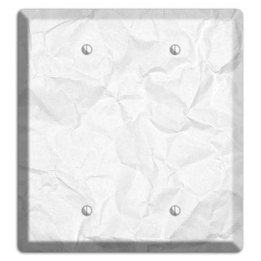 Concrete Crinkled Paper 2 Blank Wallplate